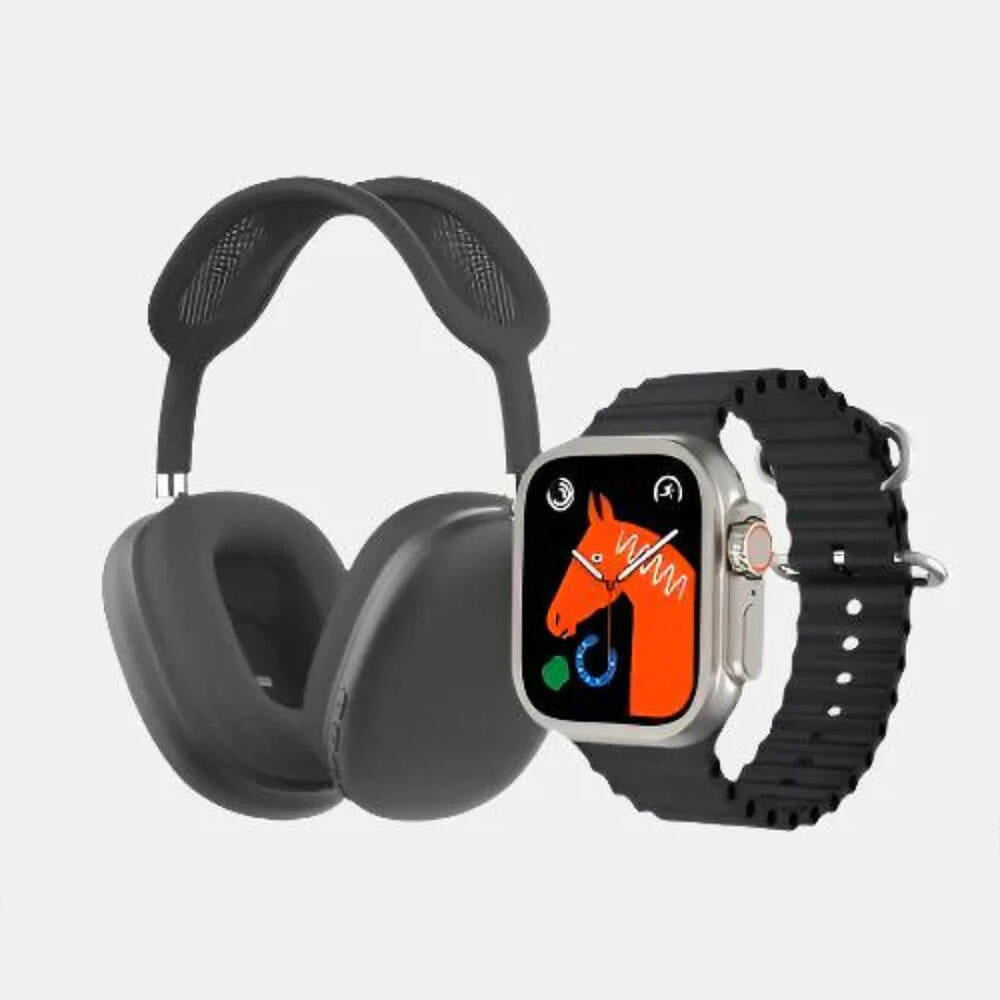 RELOJ SMART WATCH + AURICULARES DIADEMA