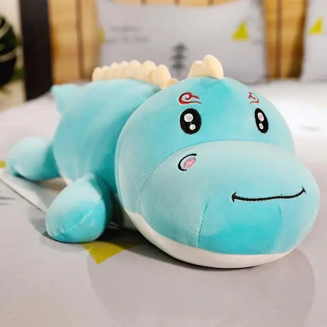 Peluche Haku el Dinosaurio Azul