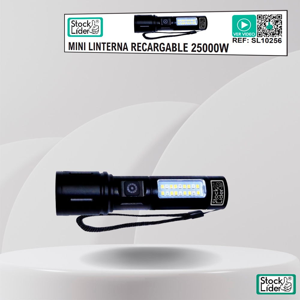 Mini linterna recargable 25000W